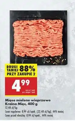 Biedronka Mięso mielone wieprzowe Kraina Mięs, 400 g oferta