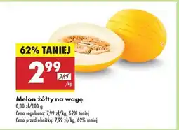 Biedronka Melon żółty na wage oferta