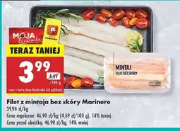 Biedronka Filet z mintaja bez skóry Marinero oferta