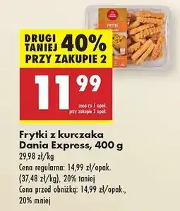 Biedronka Frytki z kurczaka Dania Express 400 g oferta