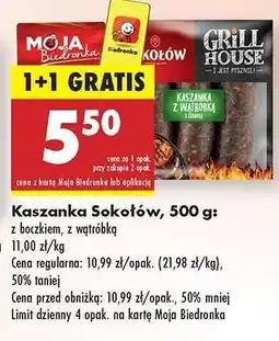 Biedronka Kaszanka Sokołów, 500 g oferta