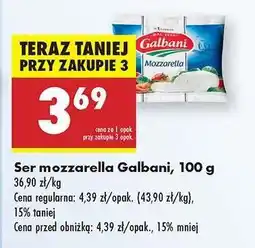 Biedronka Ser mozzarella Galbani, 100 g oferta