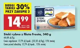 Biedronka Steki rybne z fileta Frosta 340 g oferta