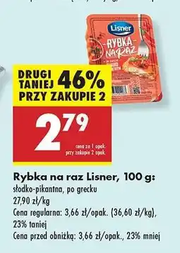 Biedronka Rybka na raz Lisner, 100 g oferta