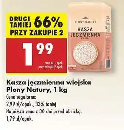 Biedronka Kasza jęczmienna wiejska Plony Natury, 1 kg oferta