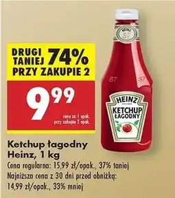 Biedronka Ketchup łagodny Heinz, 1 kg oferta