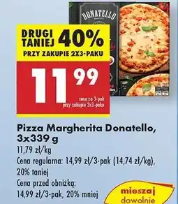 Biedronka Pizza Margherita Donatello 3x339 g oferta