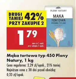 Biedronka Mąka tortowa typ 450 Plony Natury, 1 kg oferta