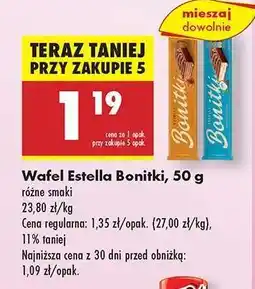 Biedronka Wafel Estella Bonitki, 50 g oferta