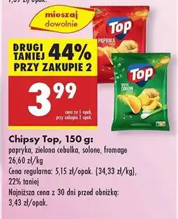 Biedronka Chipsy Top, 150 g oferta