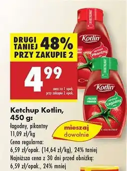 Biedronka Ketchup Kotlin, 450 g oferta