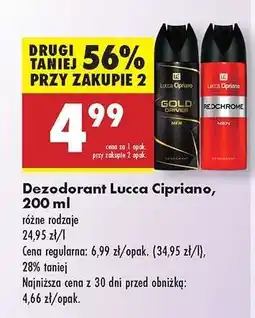 Biedronka Dezodorant Lucca Cipriano 200 ml oferta