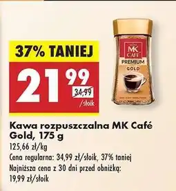 Biedronka Kawa rozpuszczalna MK Café Gold 175 g oferta