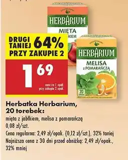 Biedronka Herbatka Herbarium, 20 torebek oferta