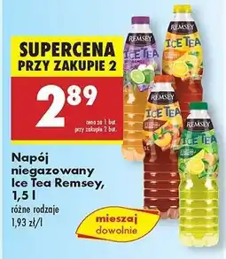 Biedronka Napój niegazowany Ice Tea Remsey, 1,5 l oferta