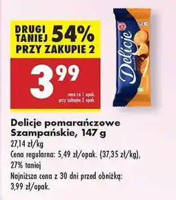 Biedronka Delicje pomarańczowe Szampańskie, 147 g oferta