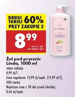 Biedronka Żel pod prysznic Linda, 1000 ml oferta