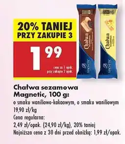 Biedronka Chałwa sezamowa Magnetic, 100 g oferta