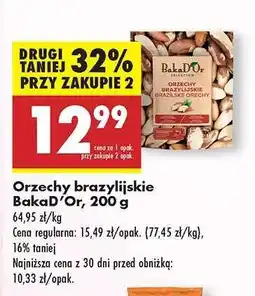 Biedronka Orzechy brazylijskie BakaD’Or, 200 g oferta