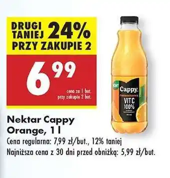 Biedronka Nektar Cappy Orange, 1l oferta