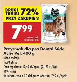 Biedronka Przysmak dla psa Dental Stick Activ Pet 400 g oferta