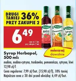 Biedronka Syrop Herbapol, 500 ml oferta