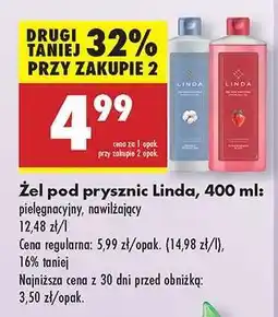 Biedronka Żel pod prysznic Linda, 400 ml oferta