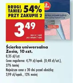 Biedronka Ścierka uniwersalna Zosia, 10 szt oferta
