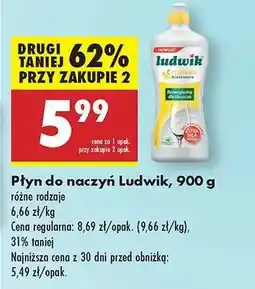 Biedronka Płyn do naczyń Ludwik 900 g oferta