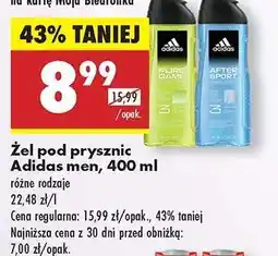 Biedronka Żel pod prysznic Adidas men 400 ml oferta