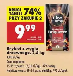 Biedronka Brykiet z węgla drzewnego, 2,5 kg oferta