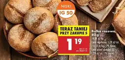 Biedronka Bułka razowa 80 g oferta