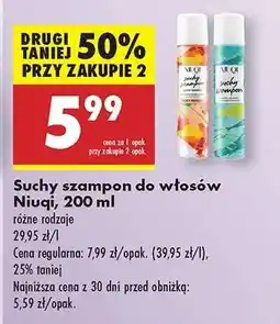 Biedronka Suchy szampon do włosów Niuqi 200 ml oferta