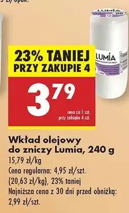 Biedronka Wkład olejowy do zniczy Lumia 240 g oferta