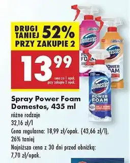 Biedronka Spray Power Foam Domestos, 435 ml oferta