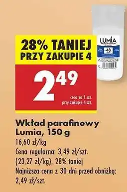 Biedronka Wkład parafinowy Lumia , 150 g oferta