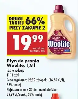 Biedronka Płyn do prania Woolite, 1,8 l oferta