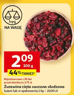 Auchan Żurawina cięta suszona Auchan oferta