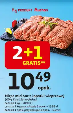 Auchan Mięso mielone z łopatki wieprzowej Auchan oferta