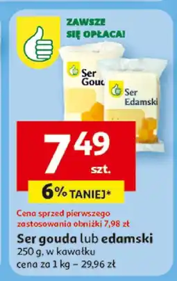 Auchan Ser gouda lub edamski Auchan oferta