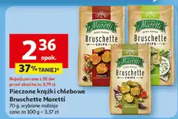 Auchan Pieczone krążki chlebowe Bruschette Moretti oferta