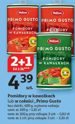 Auchan Pomidory w kawałkach Primo Gusto Melissa oferta