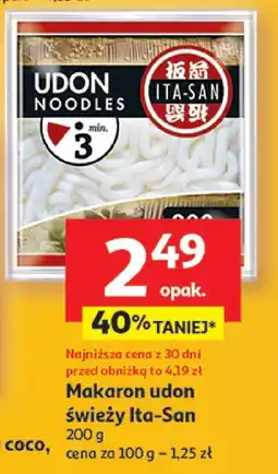 Auchan Makaron udon świeży Ita-San oferta