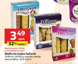 Auchan Wafle do lodów Soforek oferta