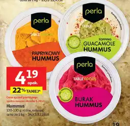 Auchan Hummus Perla (różne rodzaje) oferta