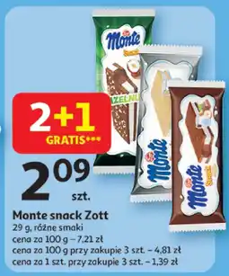 Auchan Baton Monte snack Zott oferta