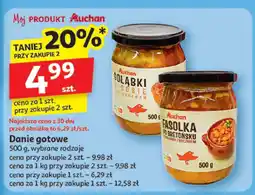 Auchan Danie gotowe gołąbki w sosie pomidorowym Auchan oferta