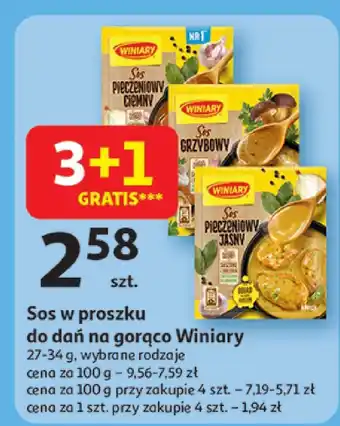 Auchan Sos w proszku do dań na gorąco Winiary oferta