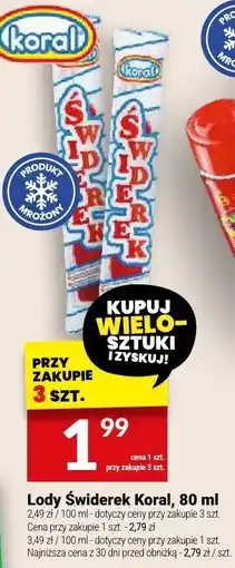 Twój Market Lody Świderek Koral oferta