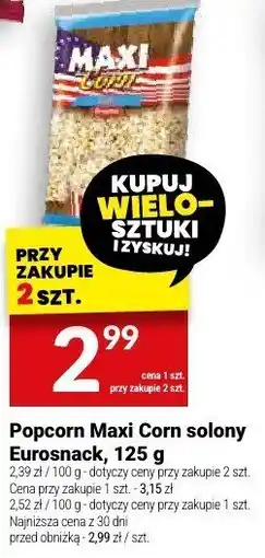 Twój Market Popcorn Maxi Corn solony Eurosnack oferta